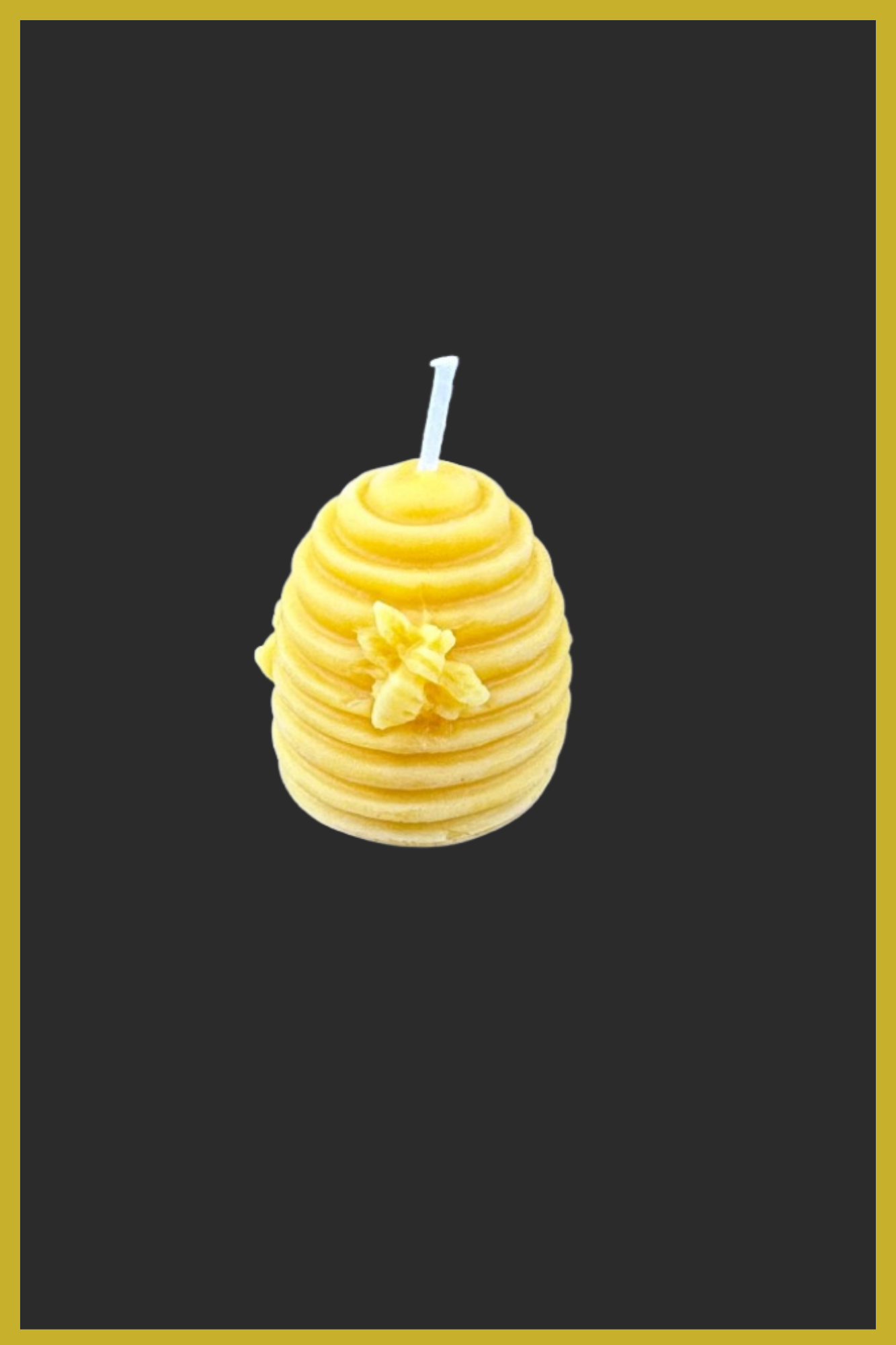 Tiny Beeswax Beehive Candle – Handcrafted in Yorkshire, UK
