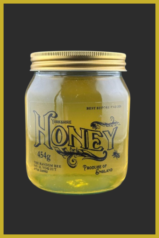 Pure Yorkshire Honey 454g – Raw & Unpasteurized Natural Honey