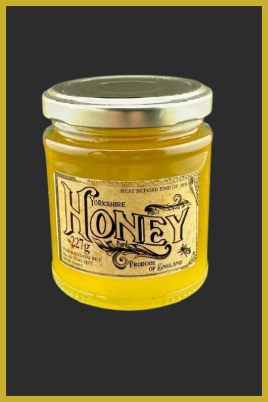 Pure Yorkshire Honey 227g – Raw & Unpasteurized Wildflower Honey