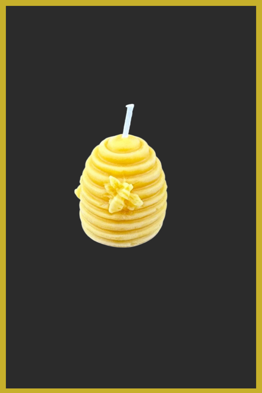 Tiny Beeswax Beehive Candle – Handcrafted in Yorkshire, UK